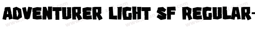 Adventurer Light SF Regular字体转换